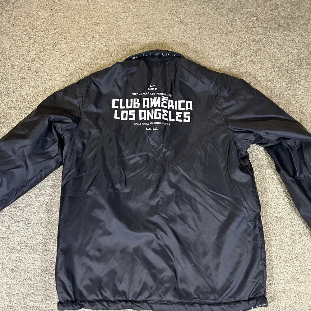 Nike Jacket Mens S Reversible Club America Los Angeles Black Bomber DC2173-010‎